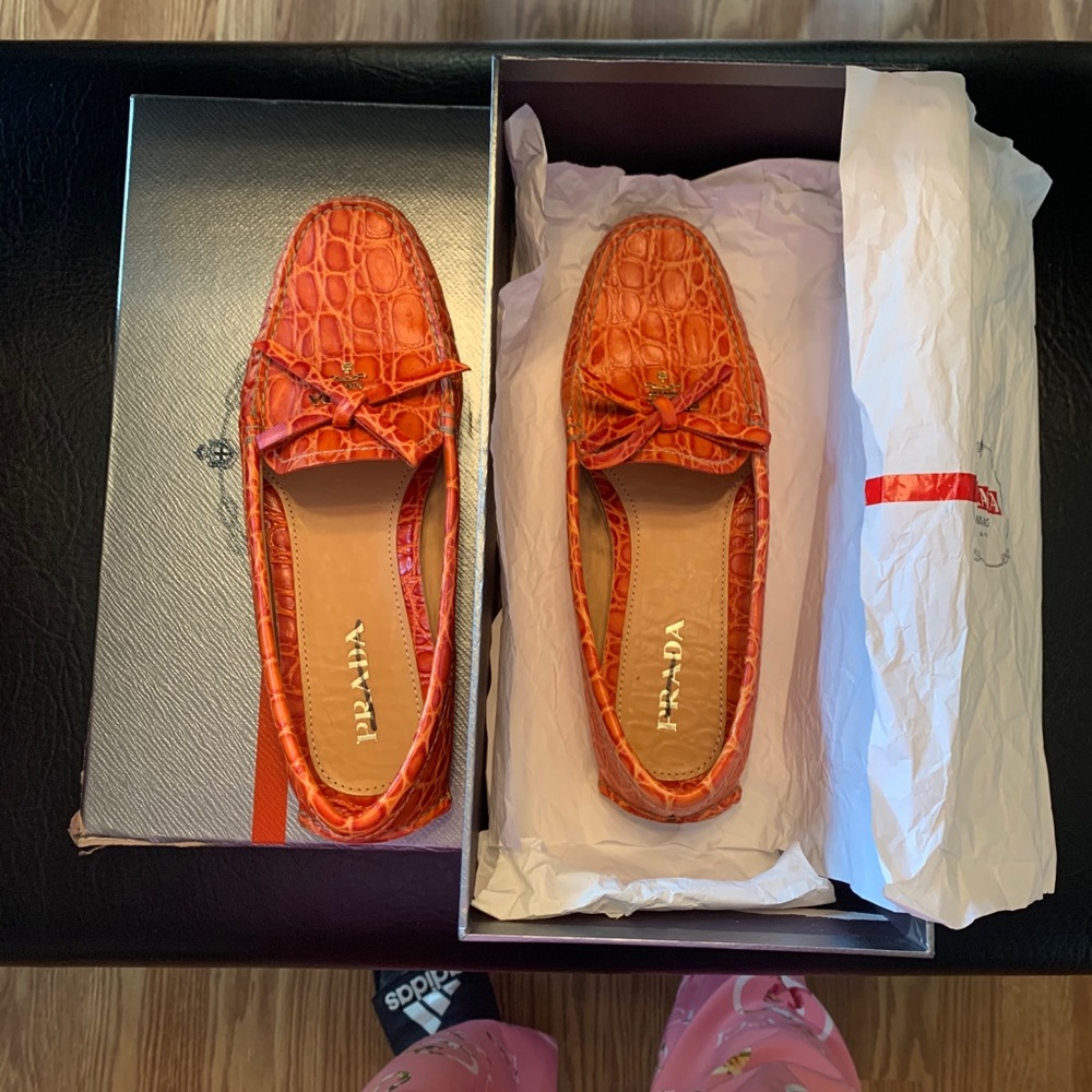 Prada Crocodile Leather Loafer/ Drivers Shoes - Picture 3 of 7